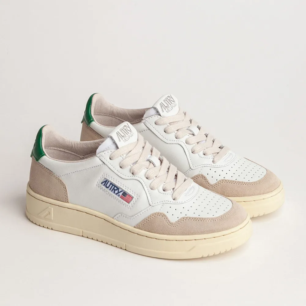 Women Autry - Baskets Medalist Low Wom - Vert & Beige