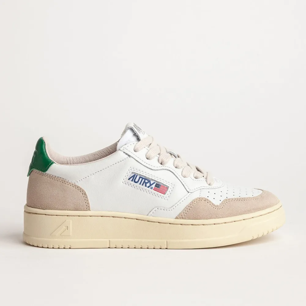Women Autry - Baskets Medalist Low Wom - Vert & Beige
