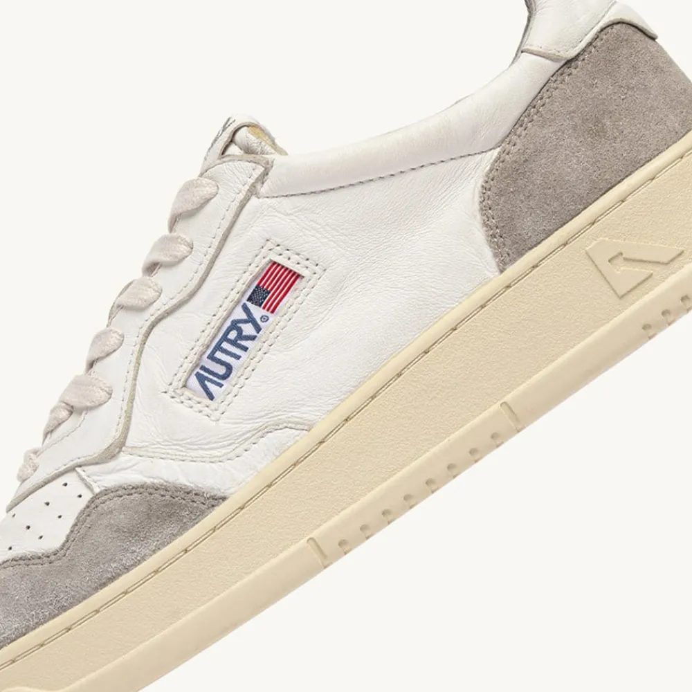 AUTRY - Baskets Medalist Low Goat/Suede - Gris