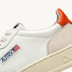 AUTRY - Baskets Medalist Low Suede - Orange