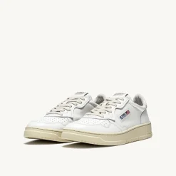 Women AUTRY - Baskets Medalist Low Cuir - Blanc