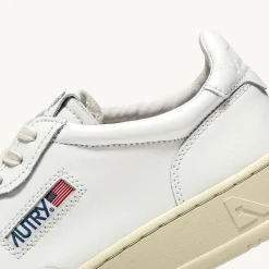 Women AUTRY - Baskets Medalist Low Cuir - Blanc