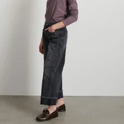 Women B SIDES - Jeans Relaxed Lasso Cuffed - Noir