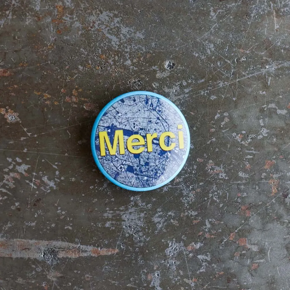 2261 STICKER MULE Badge Merci - Paris