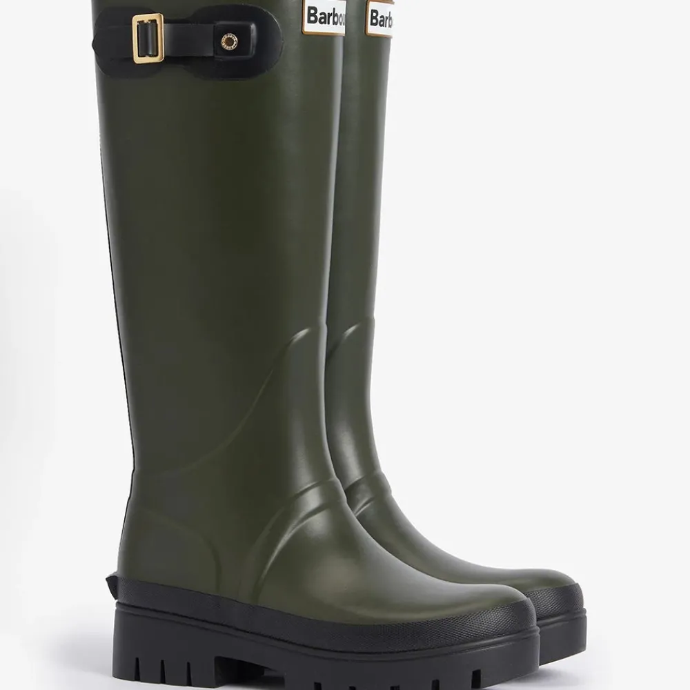 Women Barbour - Bottes Snowdon Wellingtons - Olive