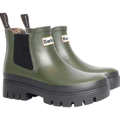 Women Barbour - Bottines Halton - Olive
