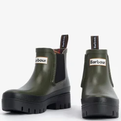 Women Barbour - Bottines Halton - Olive