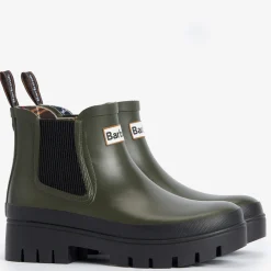 Women Barbour - Bottines Halton - Olive
