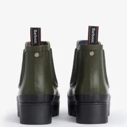 Women Barbour - Bottines Halton - Olive
