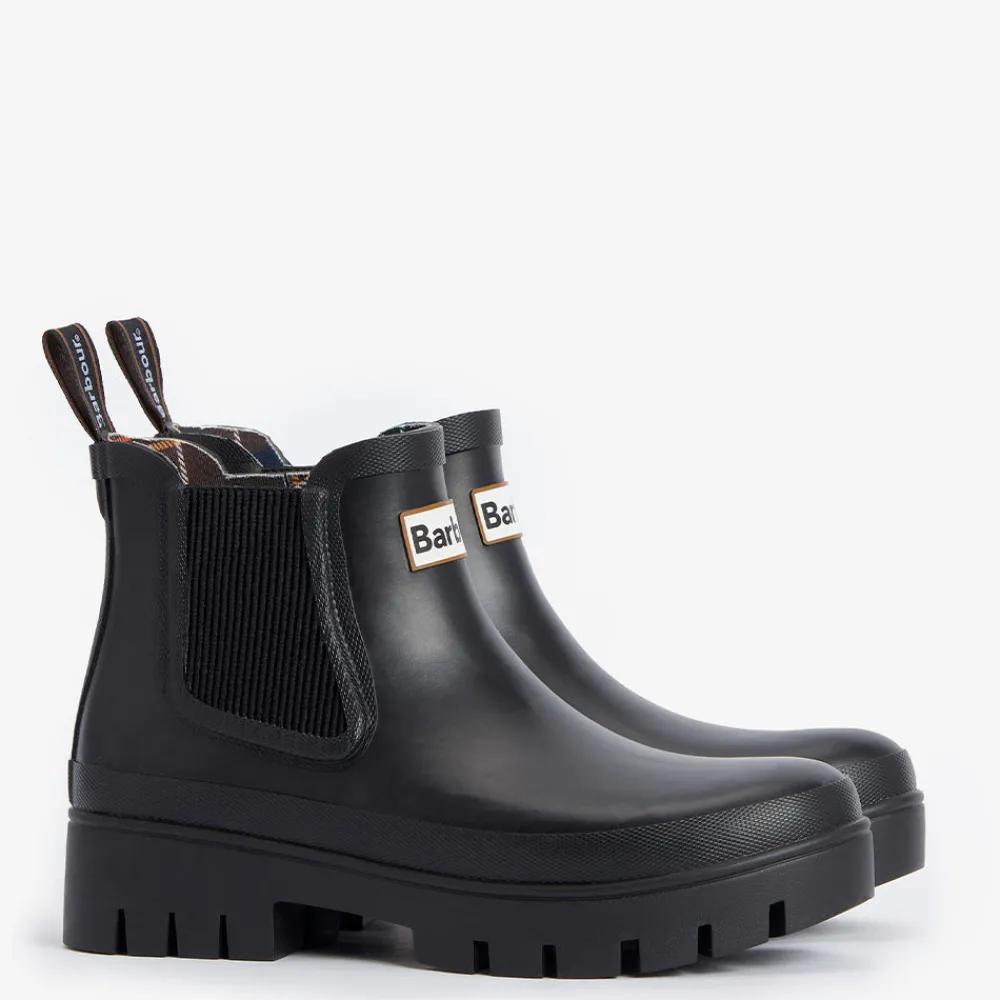 Women Barbour - Bottines Halton - Noir