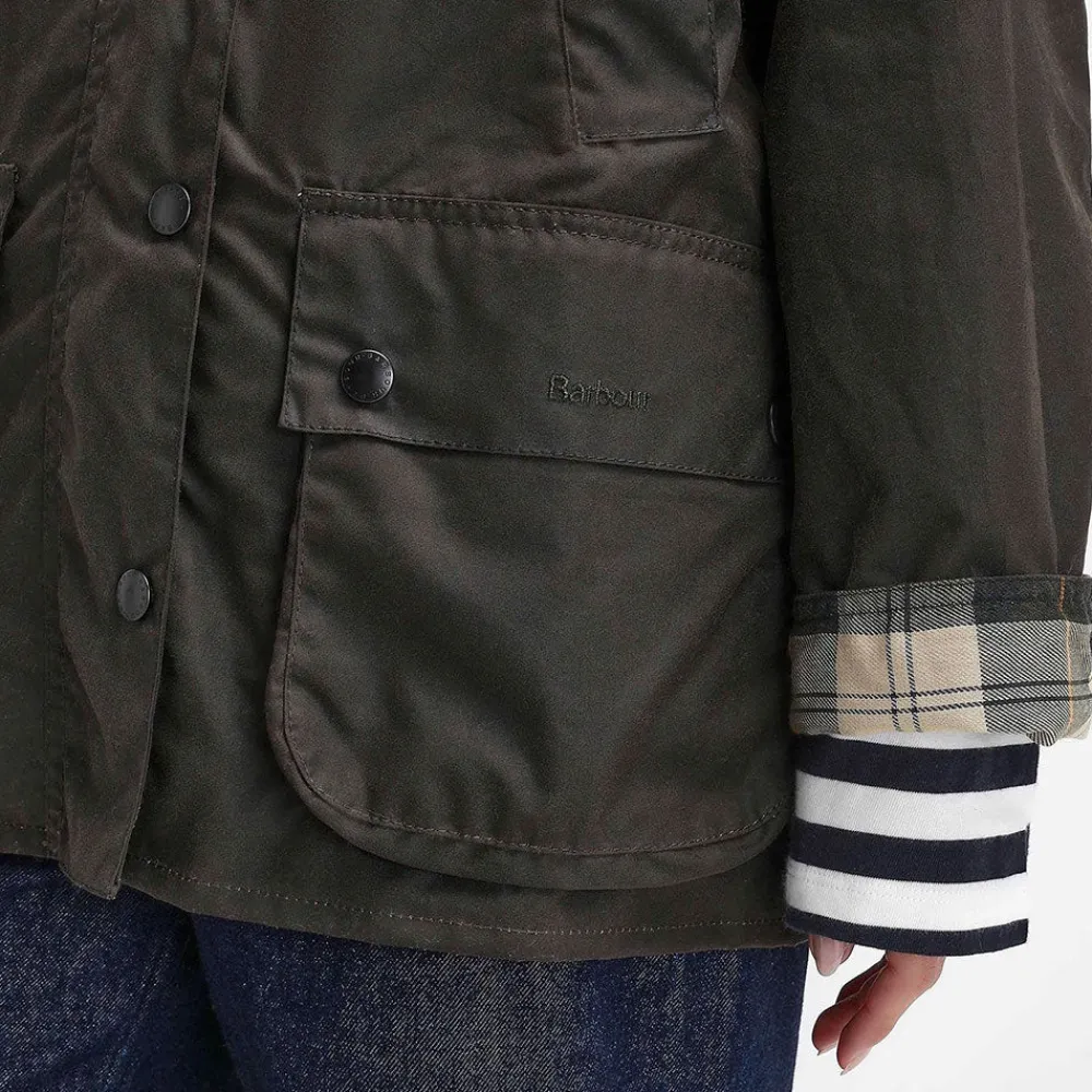 Women Barbour - Veste Bedale Wax - Olive