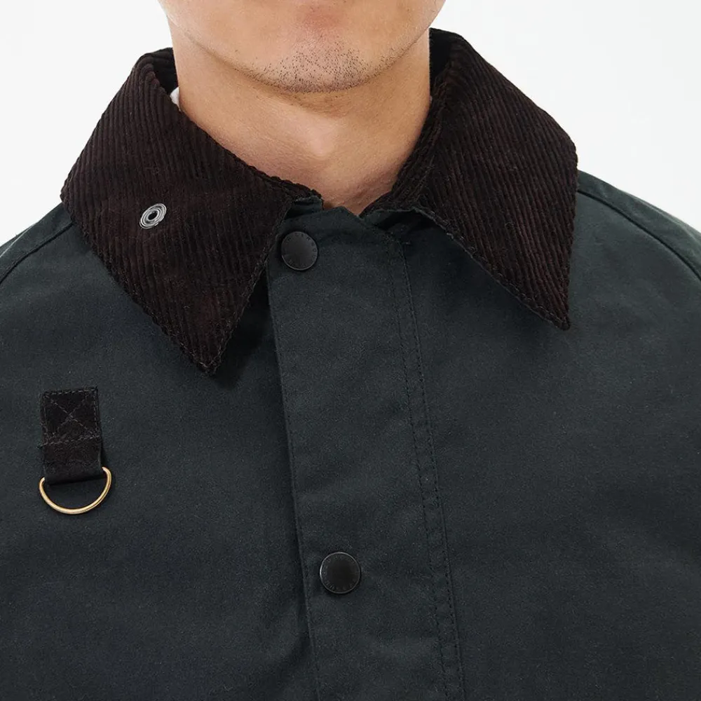 Women Barbour - Veste Cirée Slim - Bleu