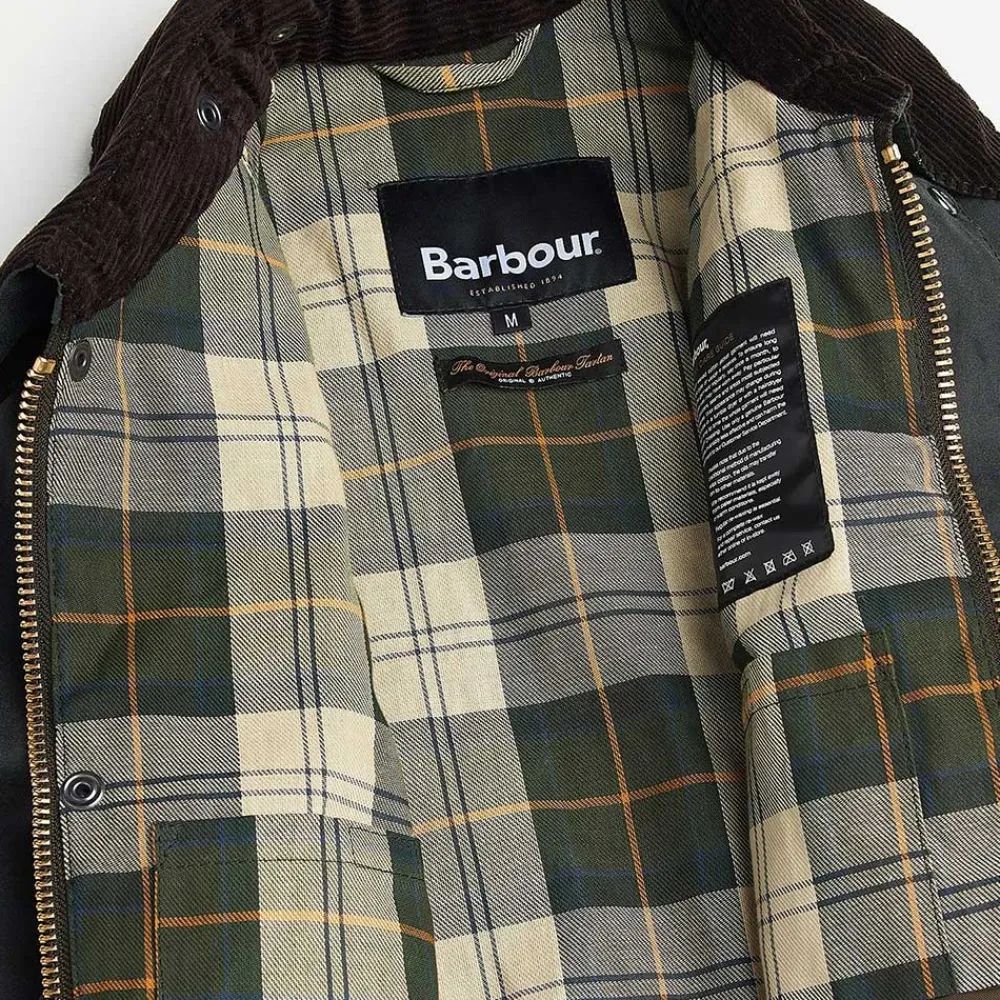 Women Barbour - Veste Cirée Slim - Bleu