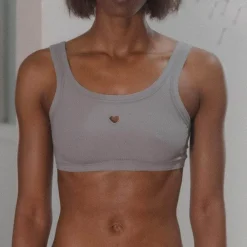 Women BASERANGE - Bralette Heart - Bleu
