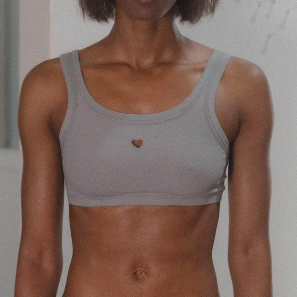 Women BASERANGE - Bralette Heart - Bleu