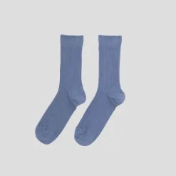 Women BASERANGE - Chaussettes côtelées Rib - Bleu