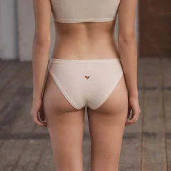 Women BASERANGE - Culotte Heart Bell - Blanc
