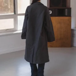 Women BASERANGE - Manteau Long Even - Noir