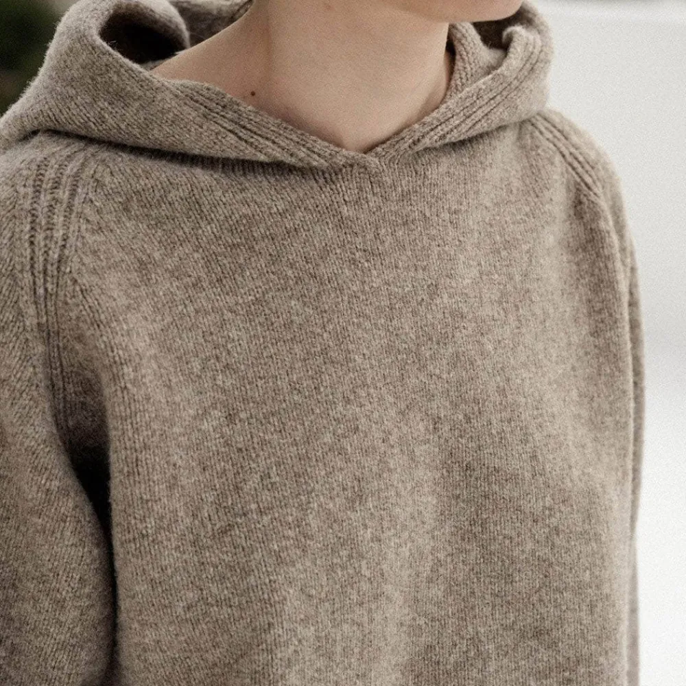 Women BASERANGE - Pull soar - Marron Taupe