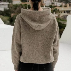 Women BASERANGE - Pull soar - Marron Taupe