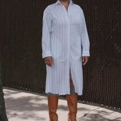 Women BASERANGE - Robe Chemise Ole - Rayées