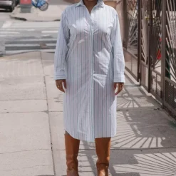 Women BASERANGE - Robe Chemise Ole - Rayées