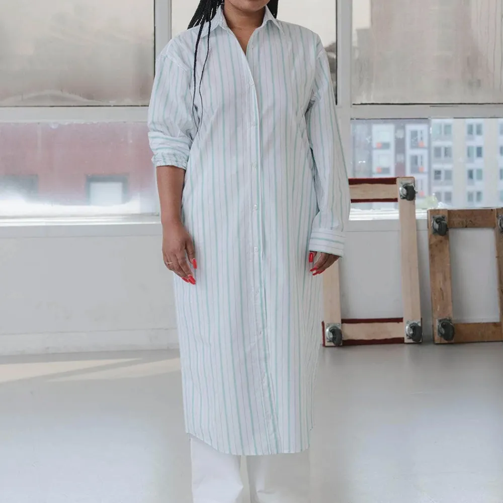 Women BASERANGE - Robe Chemise Ole - Rayées