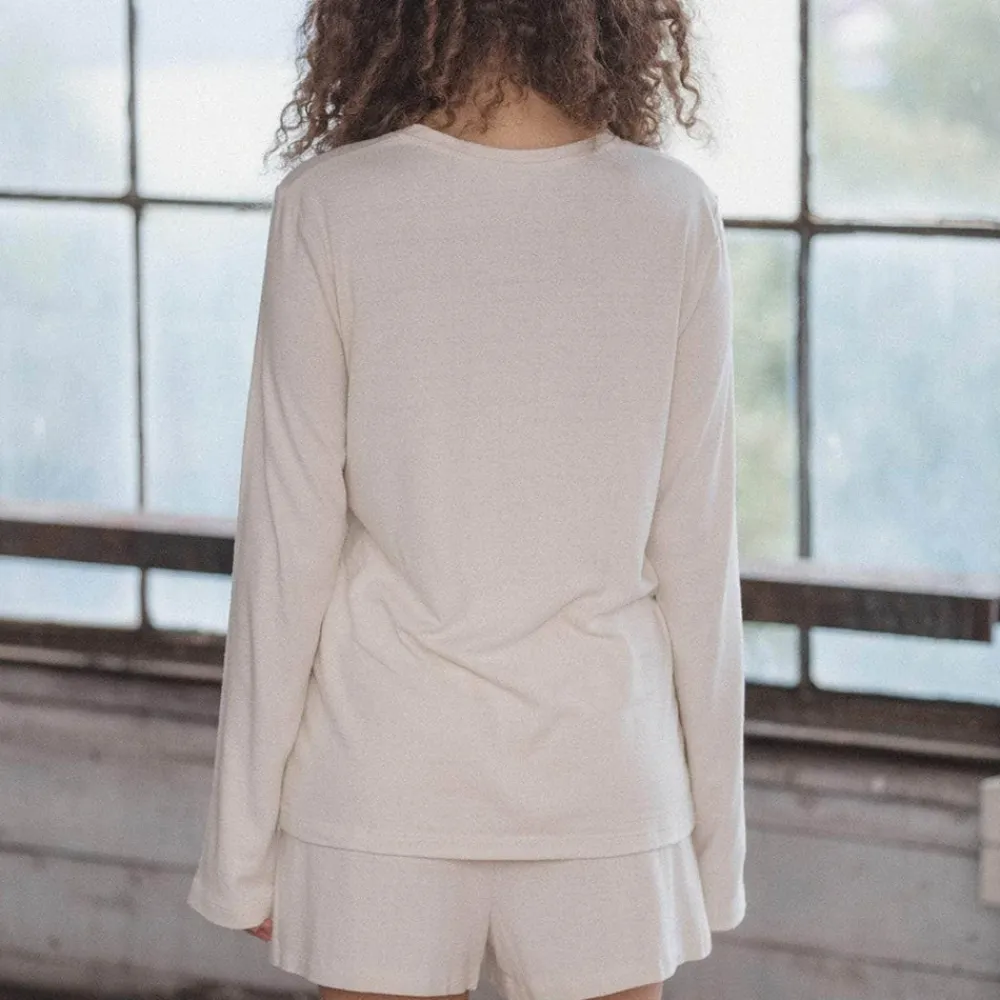 Women BASERANGE - T-Shirt en Soie - Blanc