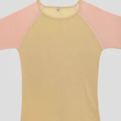 Women BASERANGE - T-Shirt Gene manches longues - Jaune