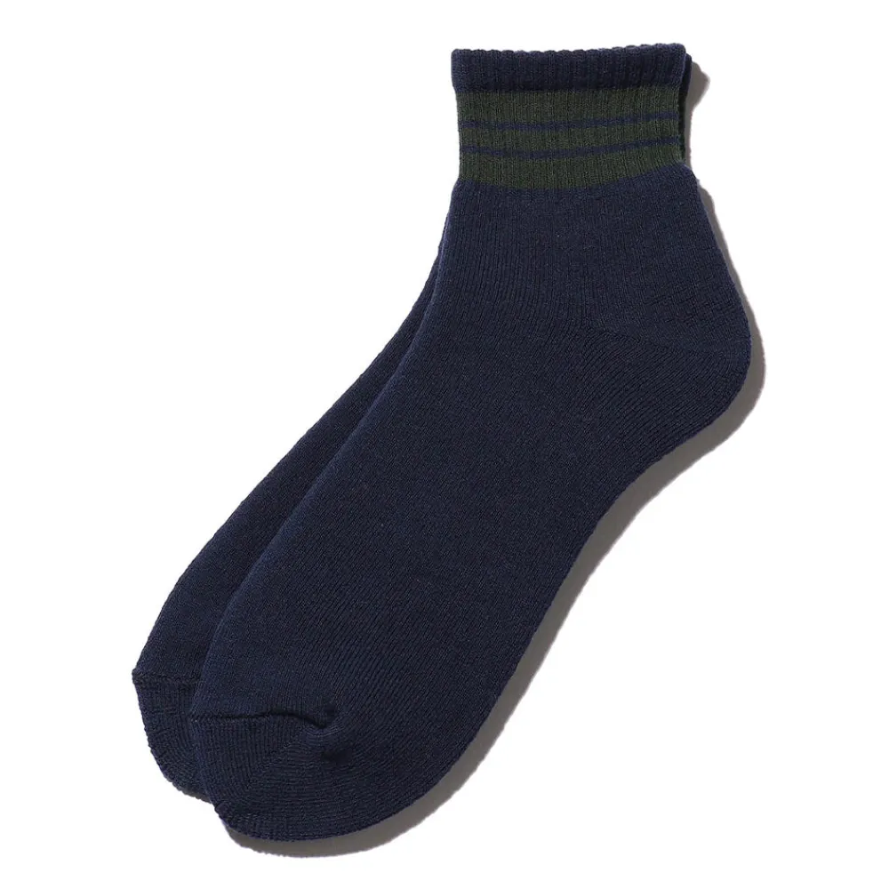 Women BEAMS Plus - Chaussettes School Boy - Marine