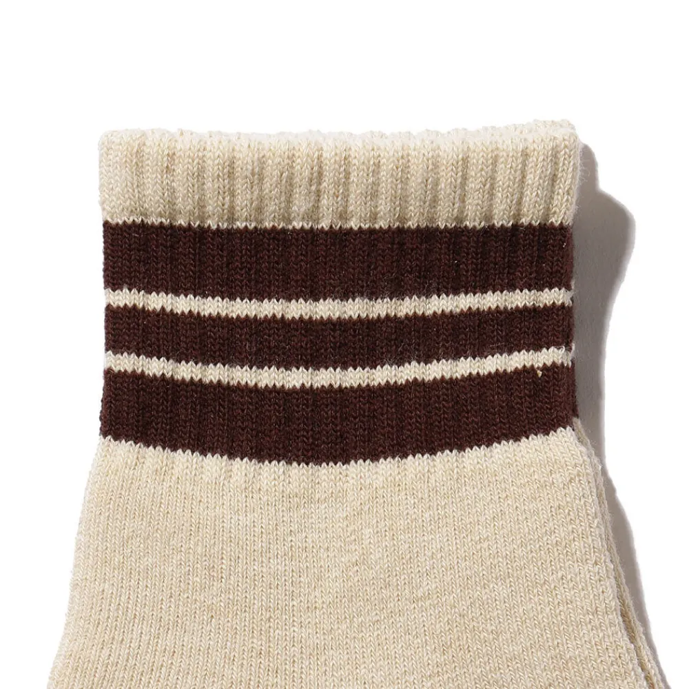 Women BEAMS Plus - Chaussettes School Boy - Brun