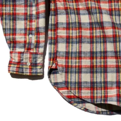 BEAMS Plus - Chemise Brushed Flannel - Blanc