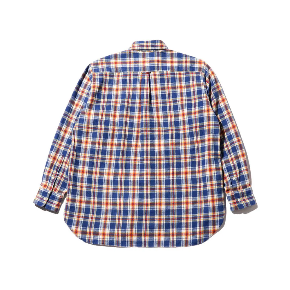 BEAMS Plus - Chemise Brushed Flannel - Bleu
