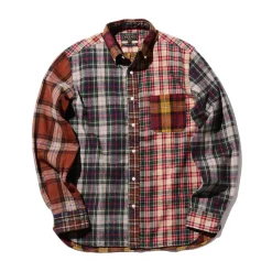 BEAMS Plus - Chemise Check Panel - Moutarde