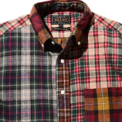 BEAMS Plus - Chemise Check Panel - Moutarde