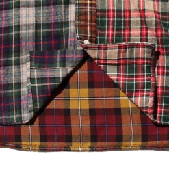 BEAMS Plus - Chemise Check Panel - Moutarde