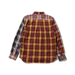 BEAMS Plus - Chemise Check Panel - Moutarde