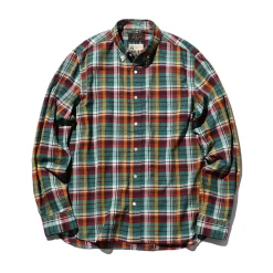 BEAMS Plus - Chemise Madras - Vert