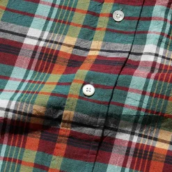 BEAMS Plus - Chemise Madras - Vert