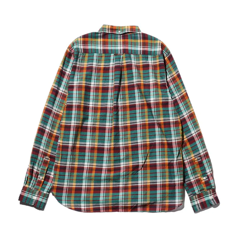 BEAMS Plus - Chemise Madras - Vert