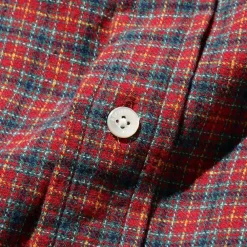 BEAMS Plus - Chemise Mini Plaid Flannel - Rouge