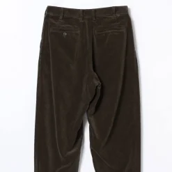BEAMS Plus - Pantalon 2Pleats Corduroy - Marron