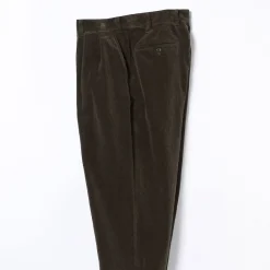 BEAMS Plus - Pantalon 2Pleats Corduroy - Marron