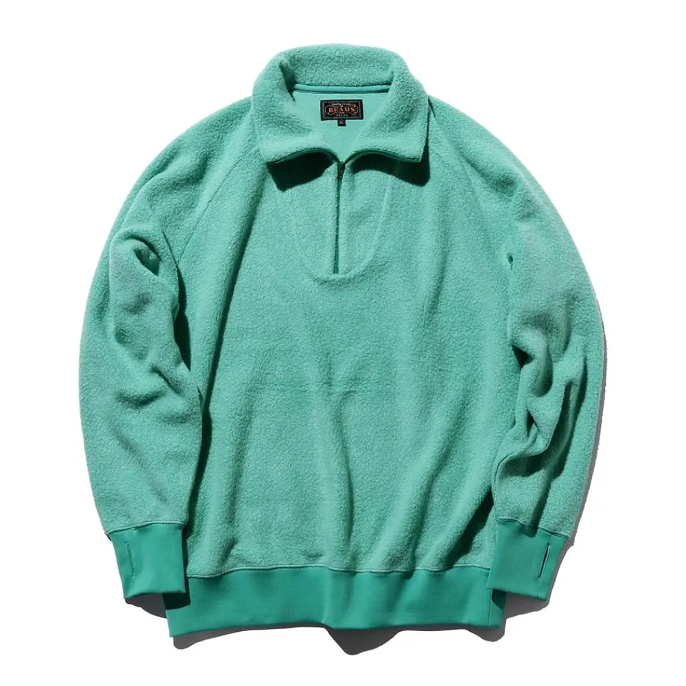 BEAMS Plus - Pull Zip - Menthe