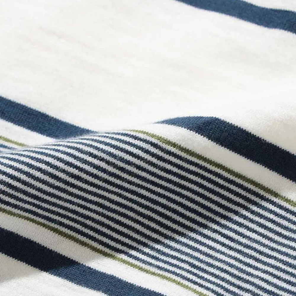 BEAMS Plus - T-shirt Stripe - Blanc