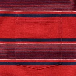 BEAMS Plus - T-shirt Stripe - Rouge