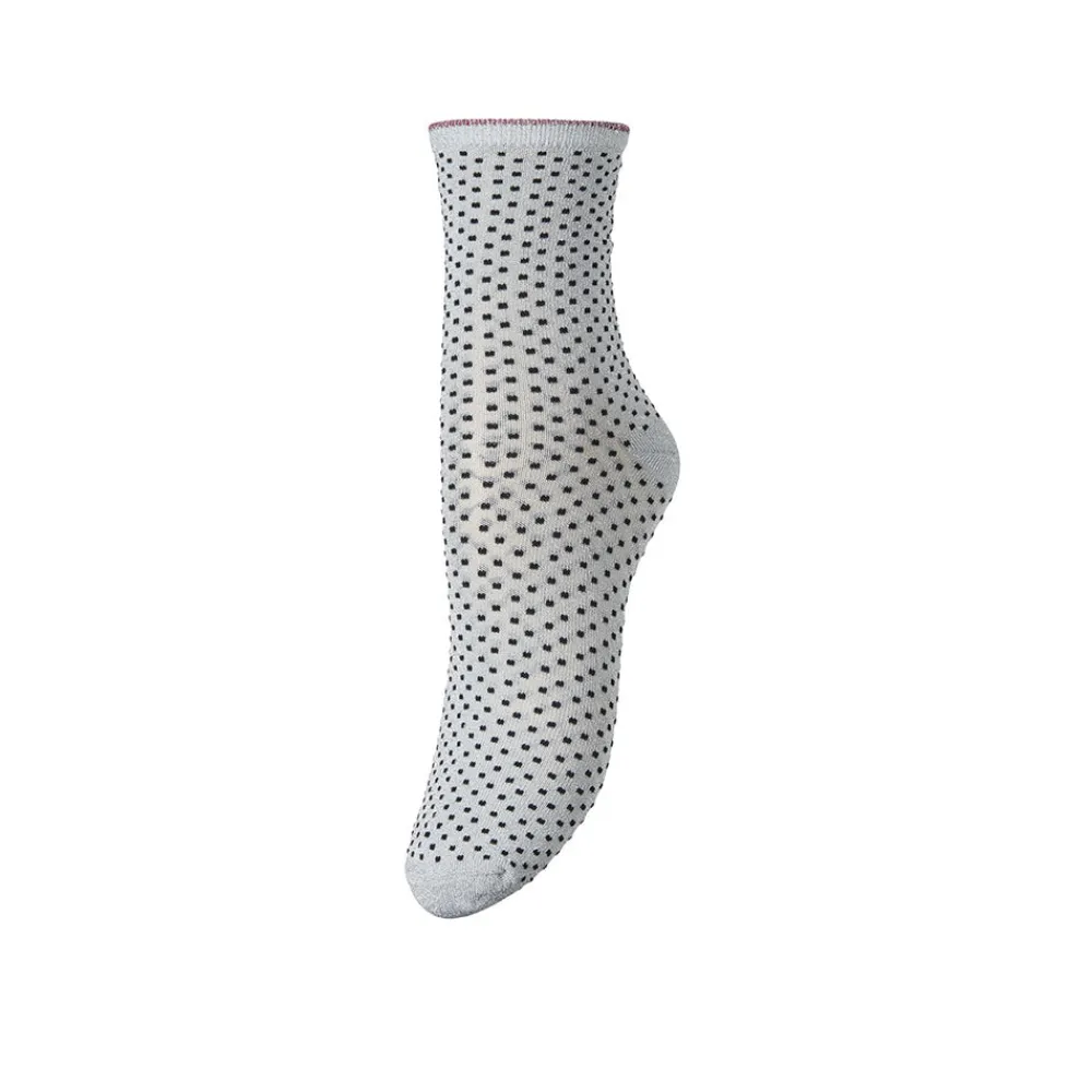 Women Becksöndergaard - Chaussettes Dina Dots - Gris