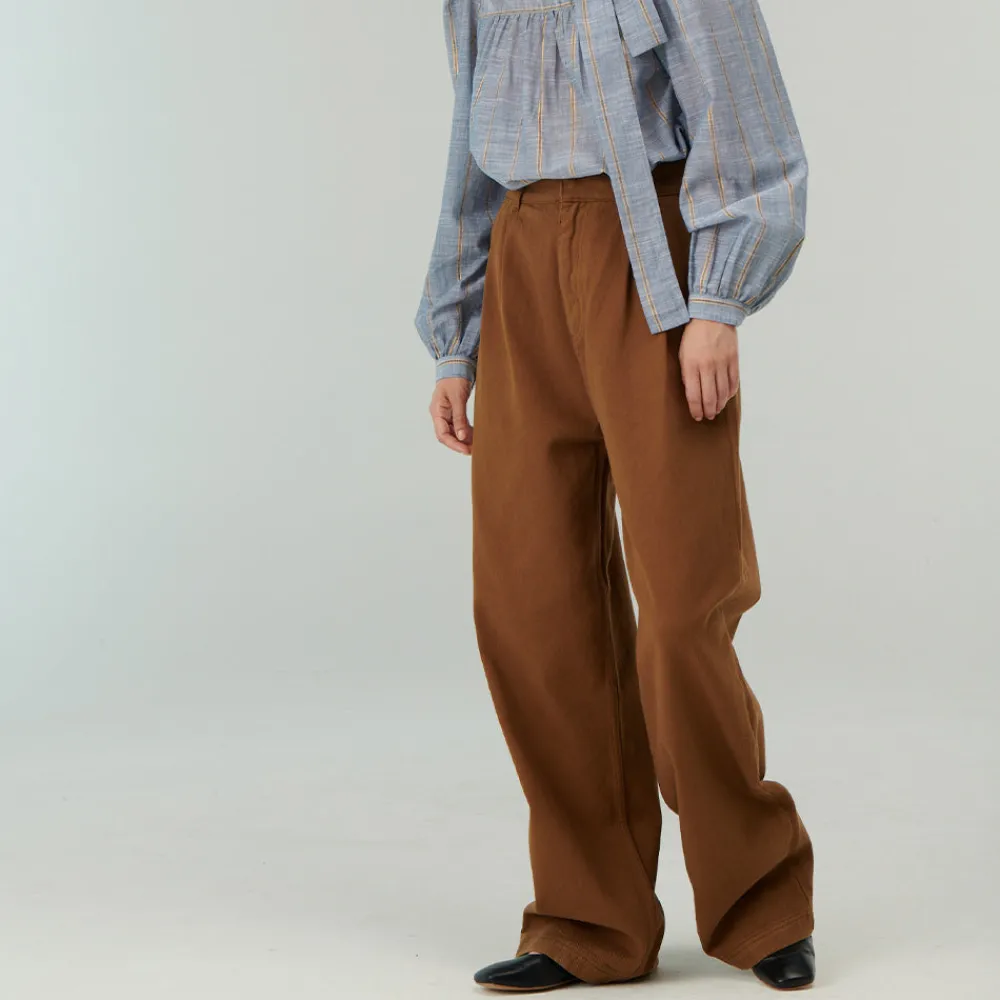 Women Belle Pièce - Pantalon Hugo - Cafe