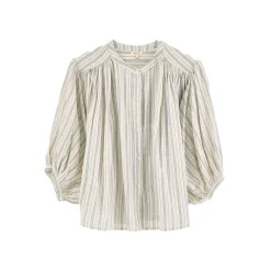 Women BELLEROSE - Blouse Ink - Blanc rayées