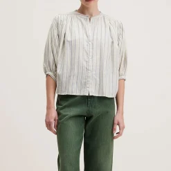 Women BELLEROSE - Blouse Ink - Blanc rayées